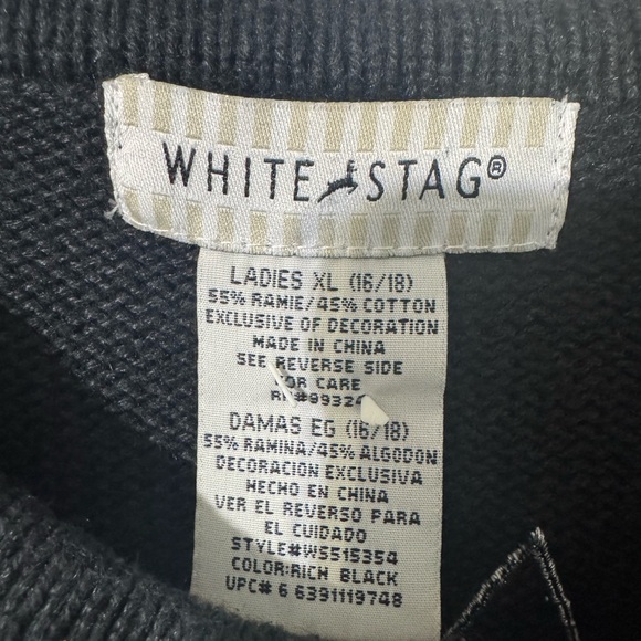 Vintage 90’s Festive ugly Christmas Holiday sweater Embroidered Designs size XL - Picture 3 of 5